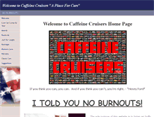 Tablet Screenshot of caffeinecruisers.com